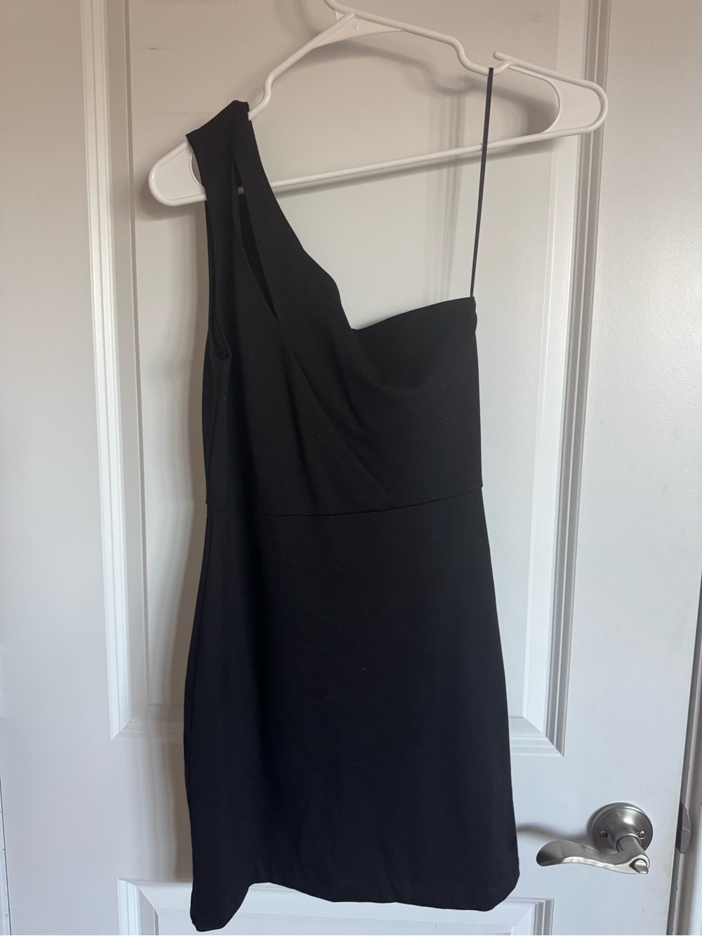 GB girls Black One-Shoulder Cocktail Dress